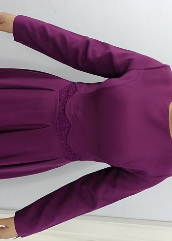 Uzun Kollu Murdum Kadın Elbise - Görsel 8