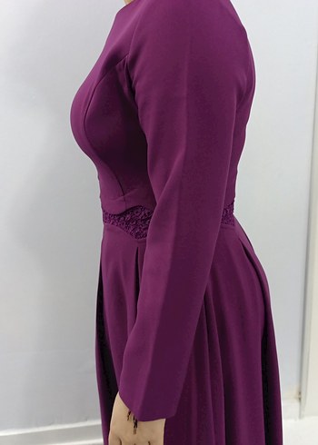 Uzun Kollu Murdum Kadın Elbise - Görsel 3