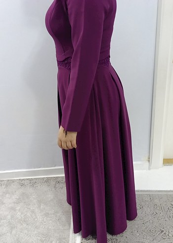 Uzun Kollu Murdum Kadın Elbise - Görsel 4