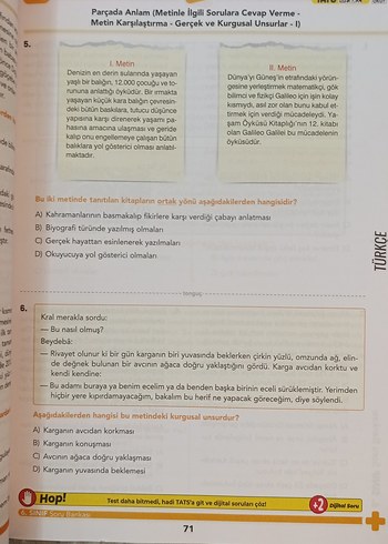 Dinamo Türkçe 6. Sınıf Soru Bankası - Görsel 4