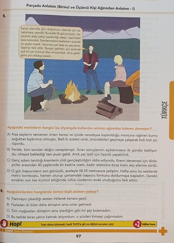 Dinamo Türkçe 6. Sınıf Soru Bankası - Görsel 5