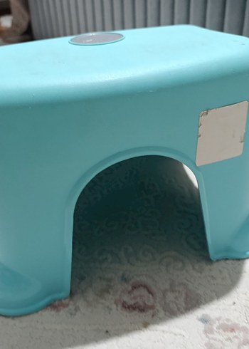 Pastel Turkuaz Çocuk Taburesi Babyjem tabure bebek basamak - Görsel 5