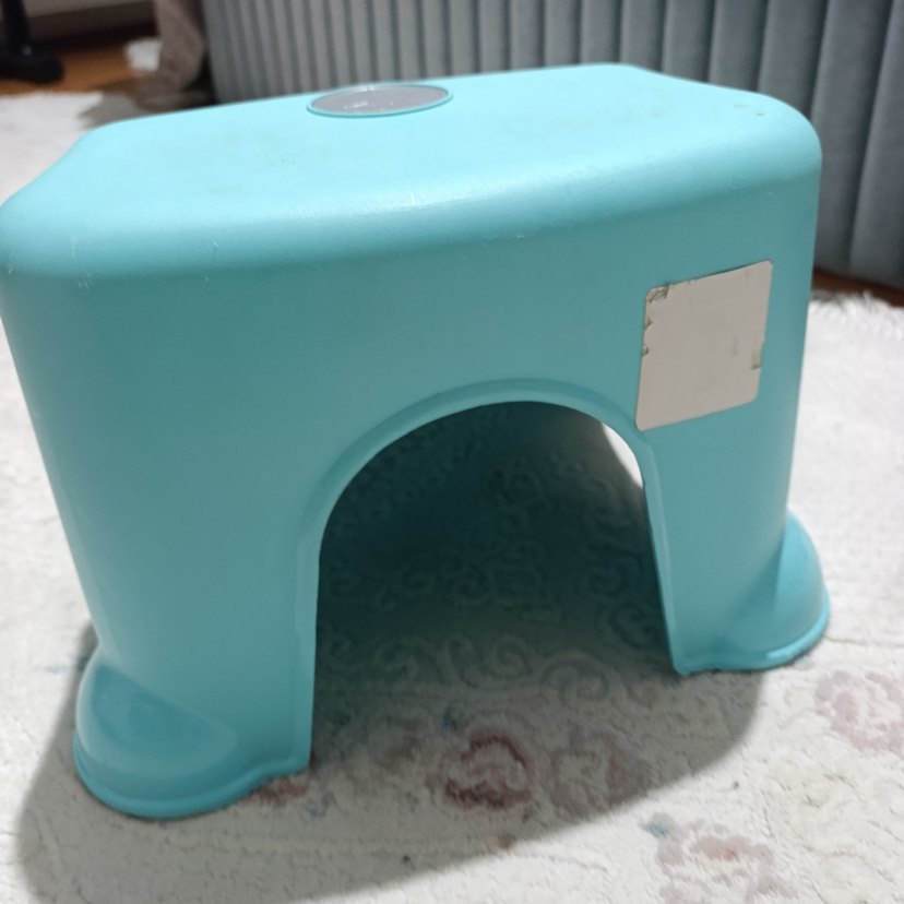 Pastel Turkuaz Çocuk Taburesi Babyjem tabure bebek basamak - Görsel 5