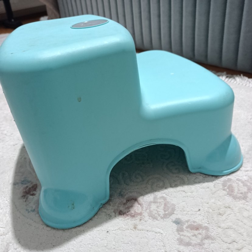 Pastel Turkuaz Çocuk Taburesi Babyjem tabure bebek basamak - Görsel 4