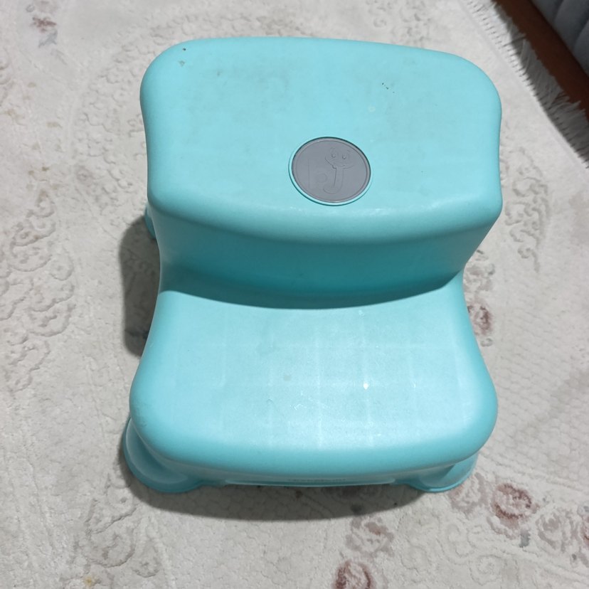 Pastel Turkuaz Çocuk Taburesi Babyjem tabure bebek basamak - Görsel 2