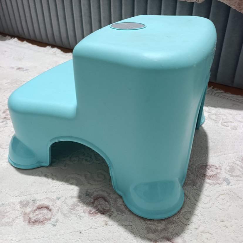 Pastel Turkuaz Çocuk Taburesi Babyjem tabure bebek basamak - Görsel 3