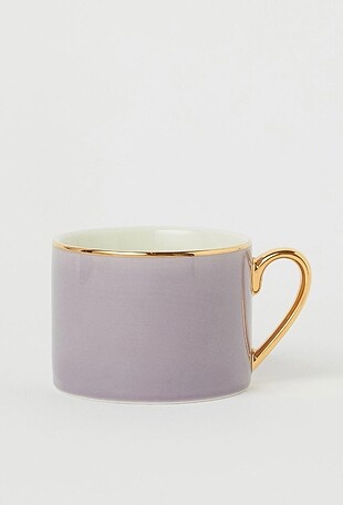 H&M Home Lila Rengi Porselen Kupa/Fincan/Bardak