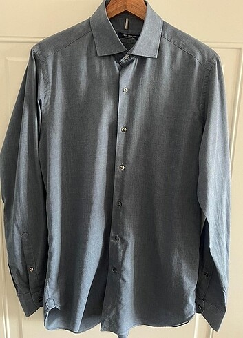 Paul Taylor Slim Fit Gri Gömlek