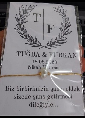 100 adet İnci şans bilekliği hediyelik dağıtmalık 