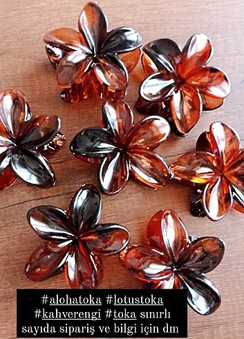 Beden sonbahar kış lotus aloha toka kahverengi hibiskus