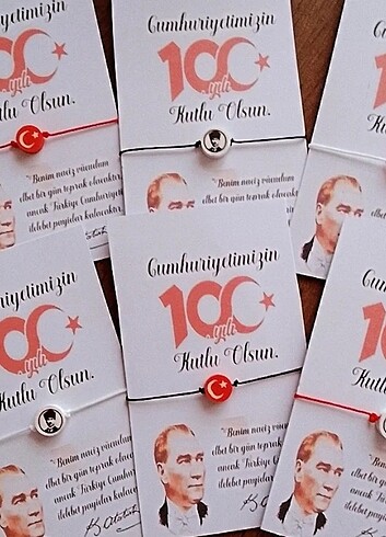 Beden 29ekim bileklik öğrenci Hediyelik