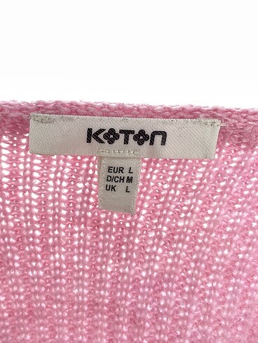 l Beden pembe Renk Koton Kazak / Triko %70 İndirimli.