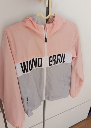 Kız Çocuk Pembe Kapüşonlu Yağmurluk - Görsel 2