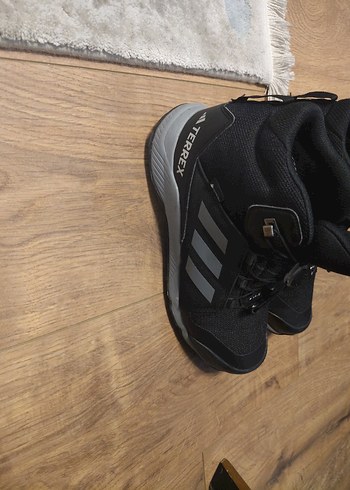 Erkek. çocuk Siyah Gri Kayışlı Outdoor Ayakkabı 37 Numara - Görsel 2