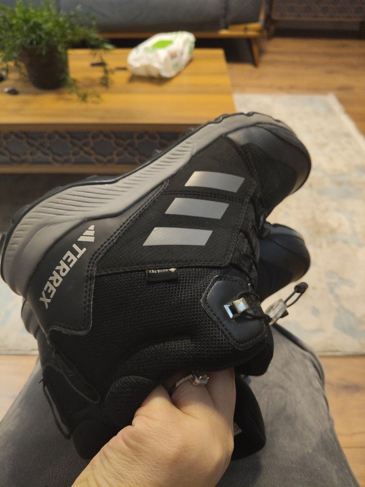 Erkek. çocuk Siyah Gri Kayışlı Outdoor Ayakkabı 37 Numara - Görsel 5