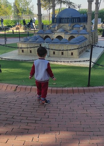 Gri Bordo Erkek Çocuk Düğmeli Eşofman Takımı - Görsel 2