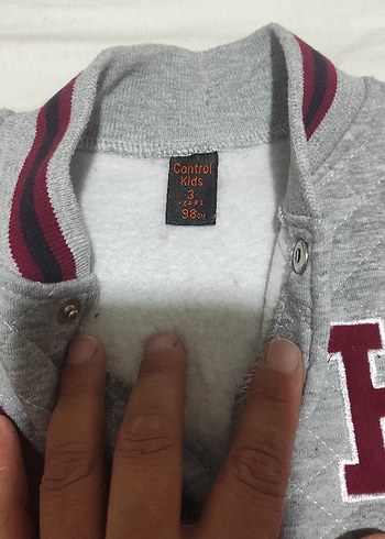 Gri Bordo Erkek Çocuk Düğmeli Eşofman Takımı - Görsel 8