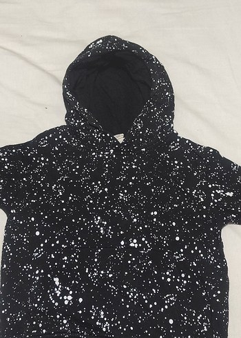 Erkek Çocuk Mavi Triko Kazak ve kapüşonlu 
swit - Görsel 5