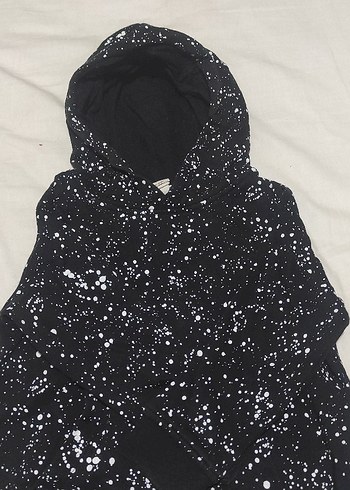 Erkek Çocuk Mavi Triko Kazak ve kapüşonlu 
swit - Görsel 4