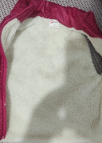 Kız Çocuk Pembe Fermuarlı Yelek - Görsel 3