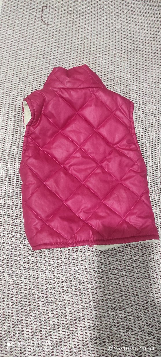 Kız Çocuk Pembe Fermuarlı Yelek - Görsel 4