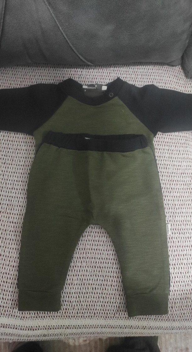 Antebies marka Koyu Yeşil Pamuklu Erkek Bebek Takımı 3.6 ay - Görsel 2