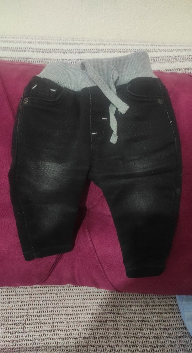 Siyah Erkek Çocuk Dar Kesim Street Wear Pantolon - Görsel 4