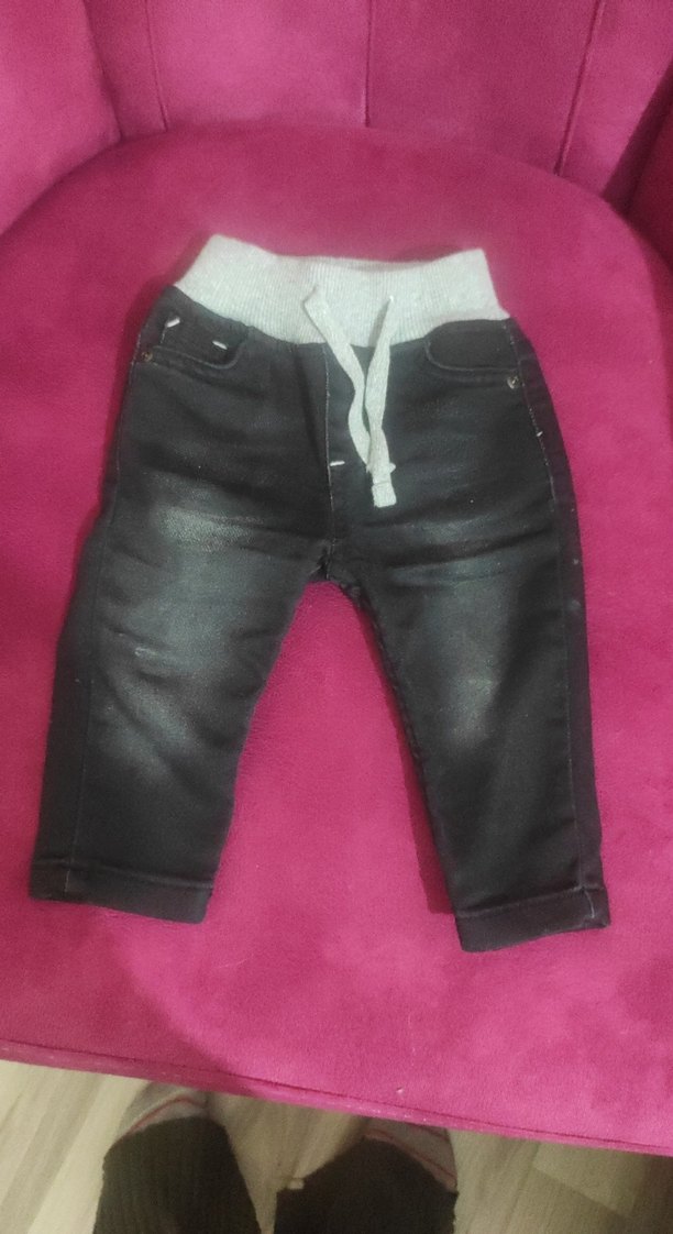 Siyah Erkek Çocuk Dar Kesim Street Wear Pantolon - Görsel 5