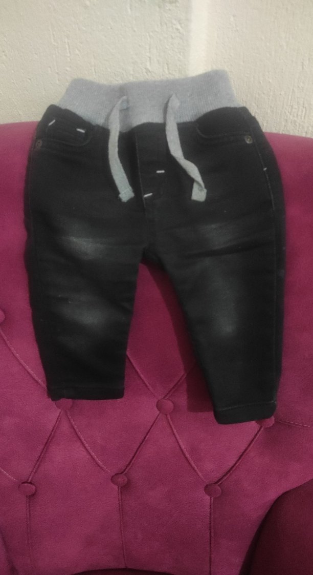 Siyah Erkek Çocuk Dar Kesim Street Wear Pantolon - Görsel 2