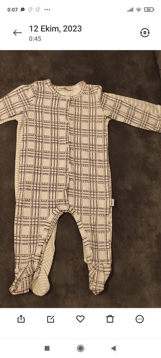 Antebies Uzun Kollu Erkek Bebek Örme Tulum - Görsel 2