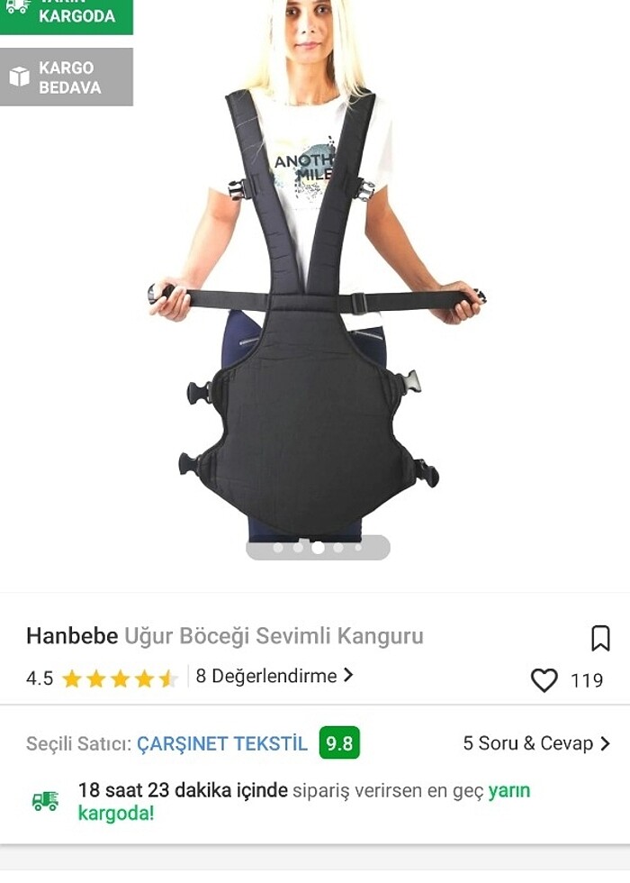 Nerdeyse hiç kullanilmamiş kutusunda kanguru - Görsel 2