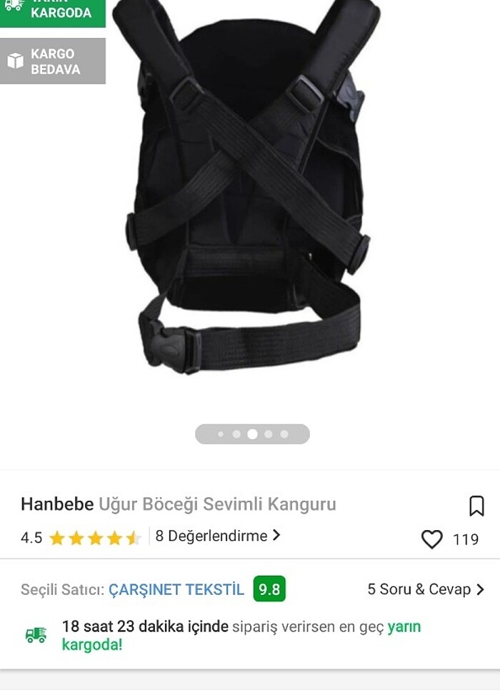 Nerdeyse hiç kullanilmamiş kutusunda kanguru - Görsel 5