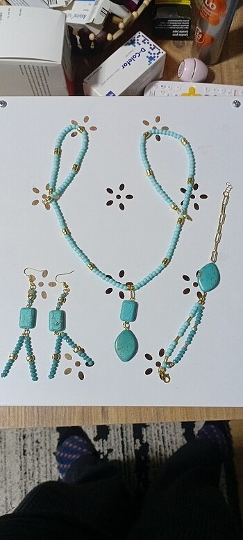 Diğer Turkuaz takı set