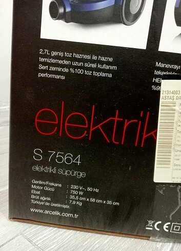 Arçelik Elektrik Süpürgesi  - Görsel 7
