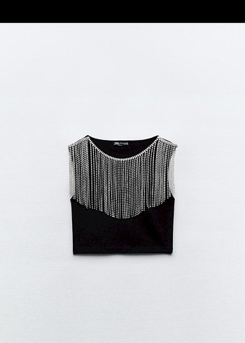 Siyah Payetli Mini Bustiyer - Görsel 2