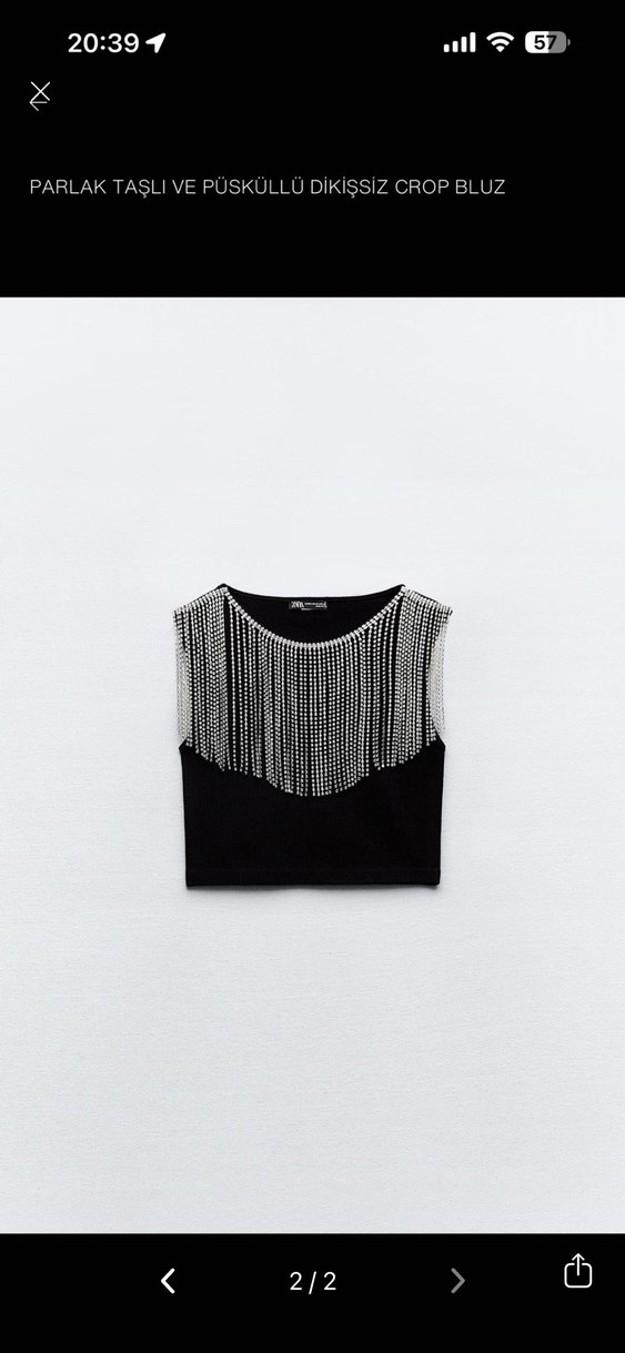 Siyah Payetli Mini Bustiyer - Görsel 2