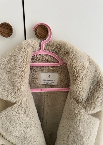 Kürklü Bej Kadın Ceket - Görsel 4