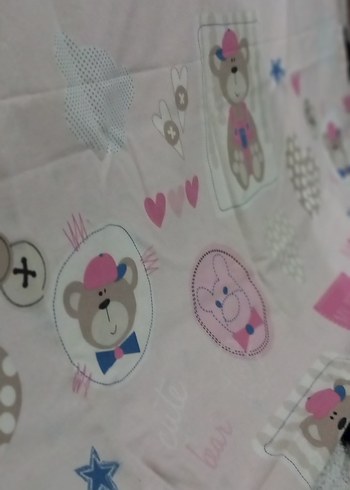 Pembe Baskılı Bebek Nevresim Takımı - Görsel 3