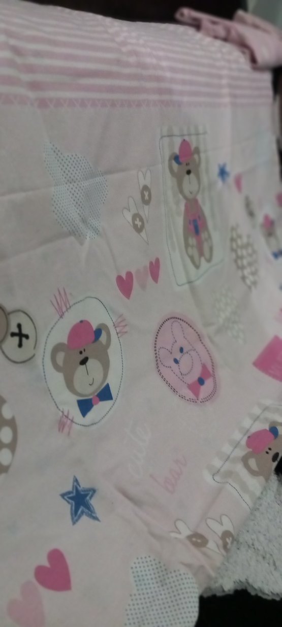 Pembe Baskılı Bebek Nevresim Takımı - Görsel 3