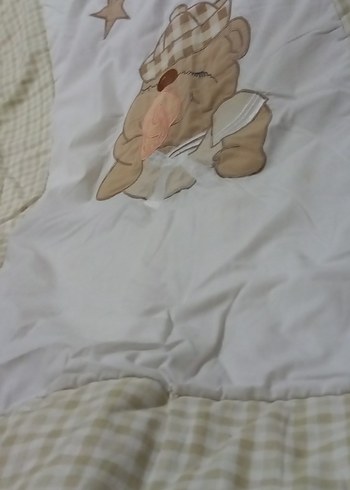 Nakışlı Pamuklu Bebek yorgan - Görsel 2