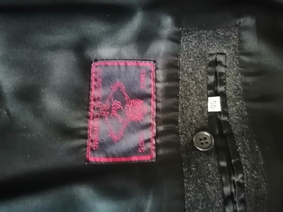 Düğmeli Gri Erkek Uzun palto - Görsel 2