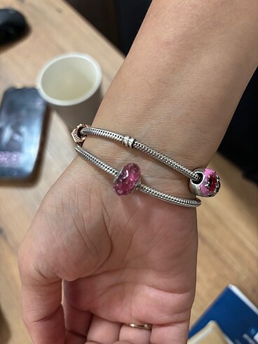 Fantastik pembe murano charm