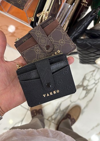 Vakko Kadın Baskılı Velcro Cüzdan