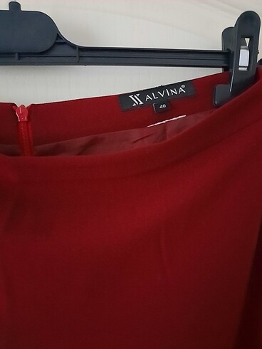 40 Beden bordo Renk Alvina Etek