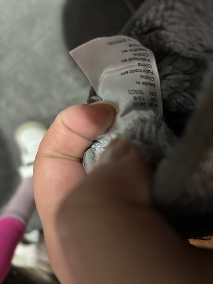 HM Gri Süet Tüylü çocuk Bot - Görsel 5