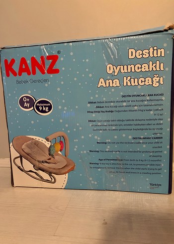 KANZ Gri Destin Oyuncaklı Ana Kucağı - Görsel 2