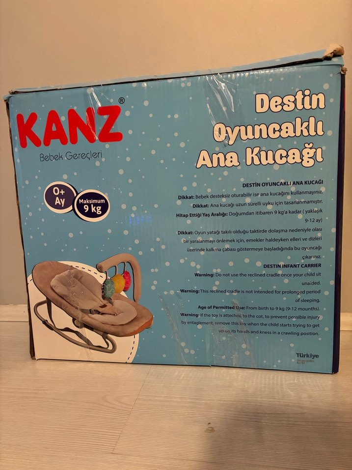 KANZ Gri Destin Oyuncaklı Ana Kucağı - Görsel 2