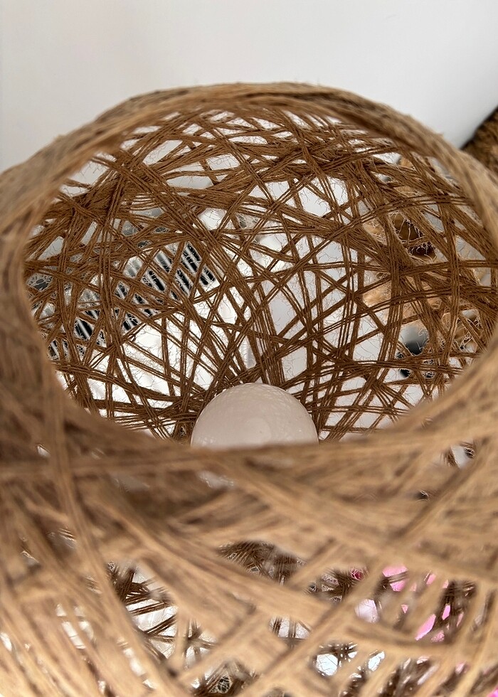 Hasır lambader - Görsel 4