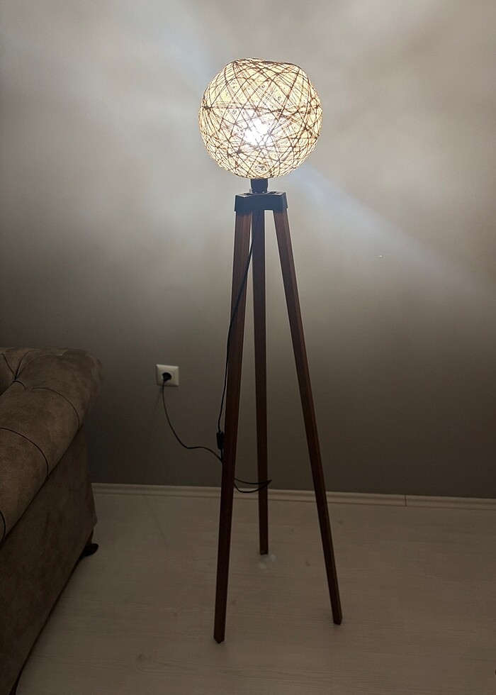 Hasır lambader - Görsel 5