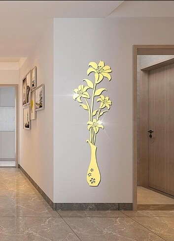 ÇİÇEK DUVAR DEKORU 3D